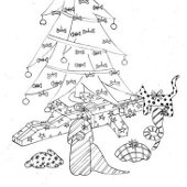 Animali sotto l'albero di Natale
