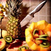 Macellonia di frutta, frutta e polpa senza colpa
