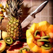 Macellonia di frutta, frutta e polpa senza colpa